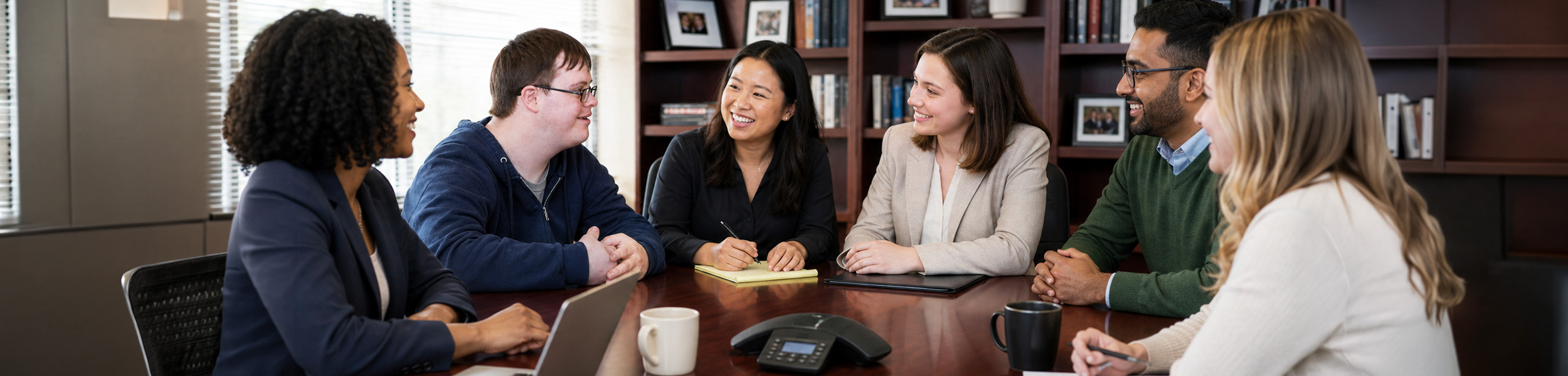 group of board members talking in a meeting