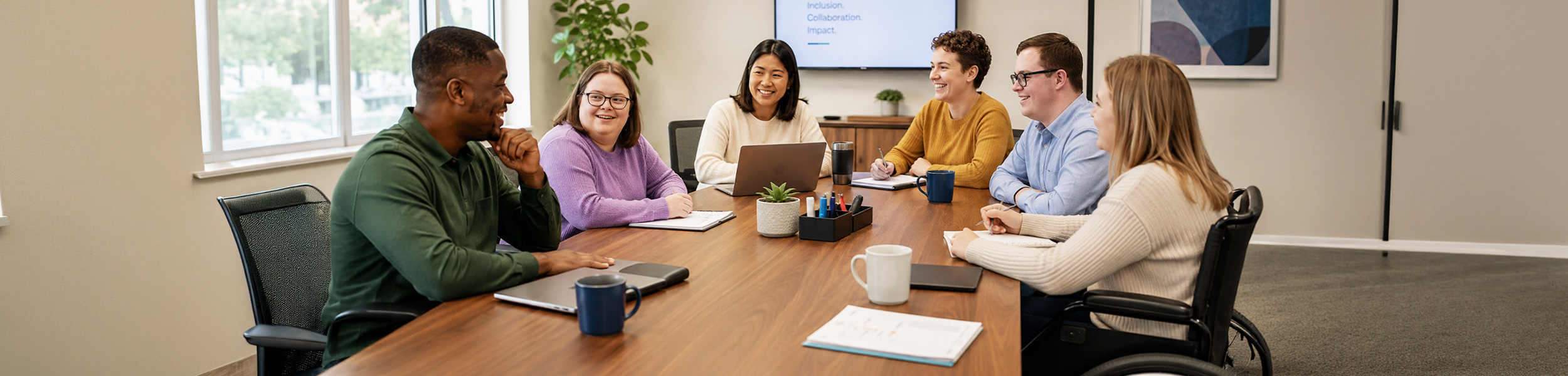 Board members sitting at a table